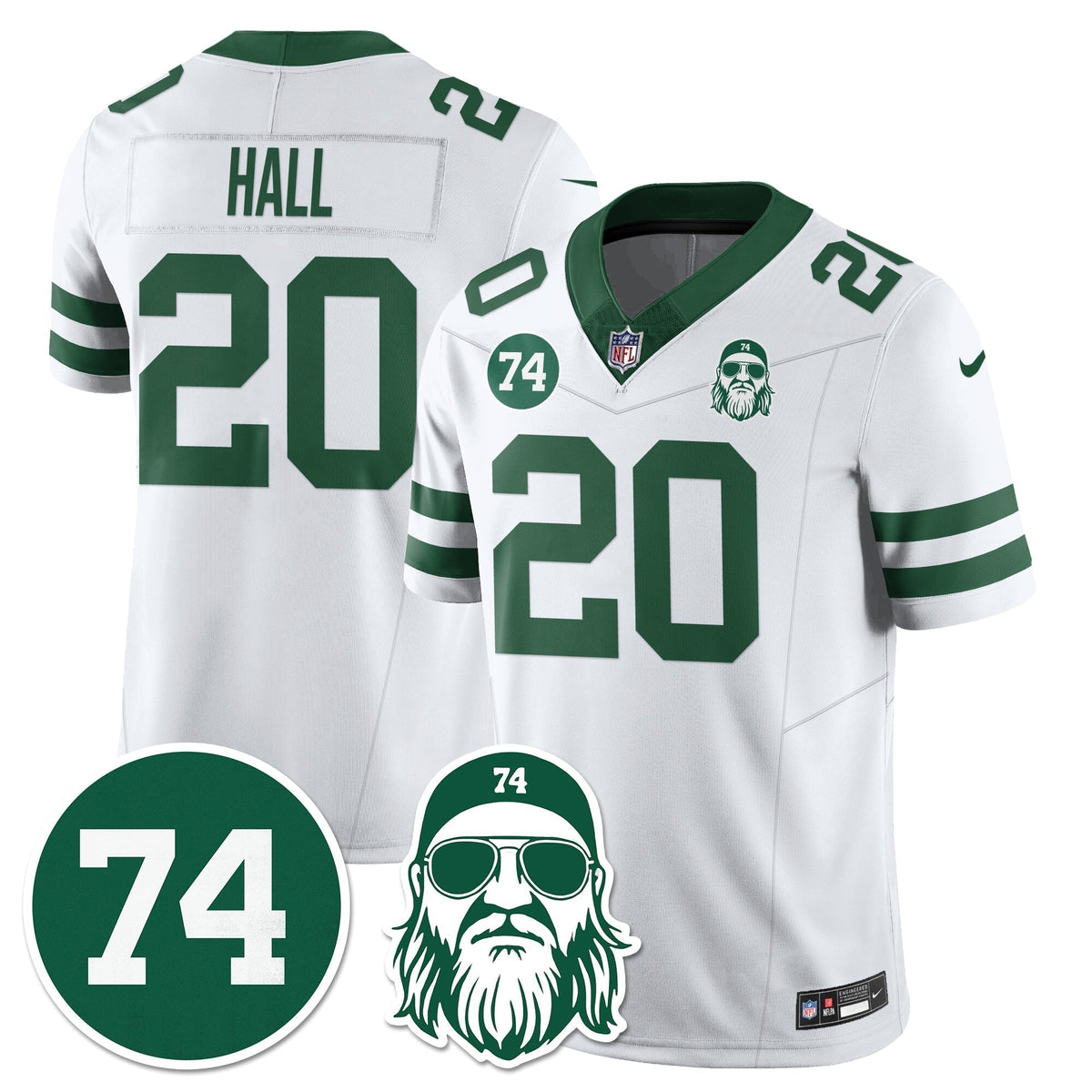 NYJ Vapor Limited Jersey - Nick Mangold Patch - Stitched