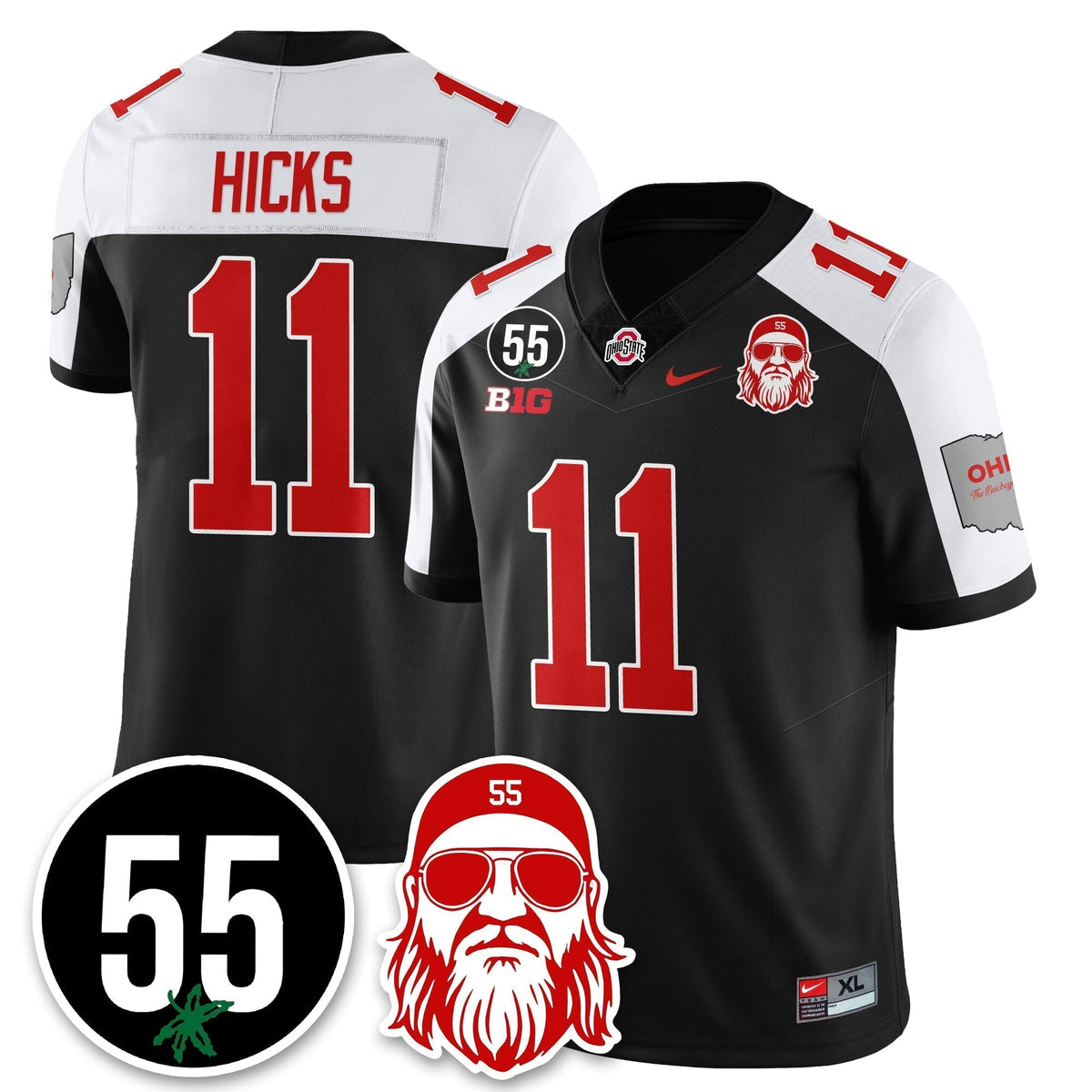 OSU Vapor Limited Jersey - Nick Mangold Patch - Stitched