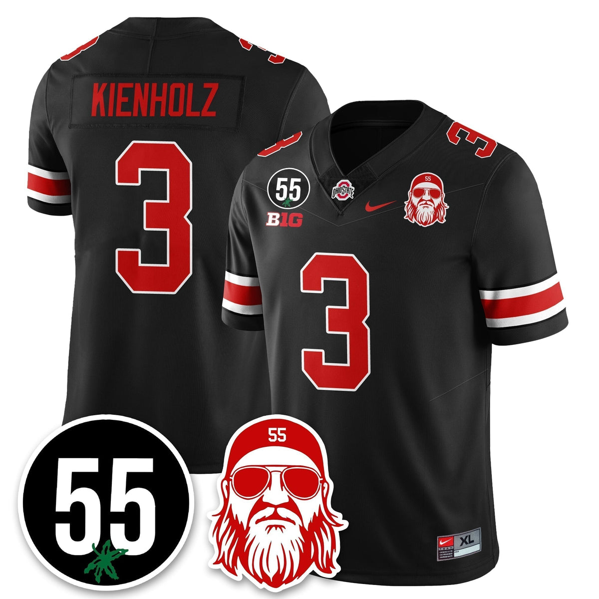 OSU Vapor Limited Jersey - Nick Mangold Patch - Stitched