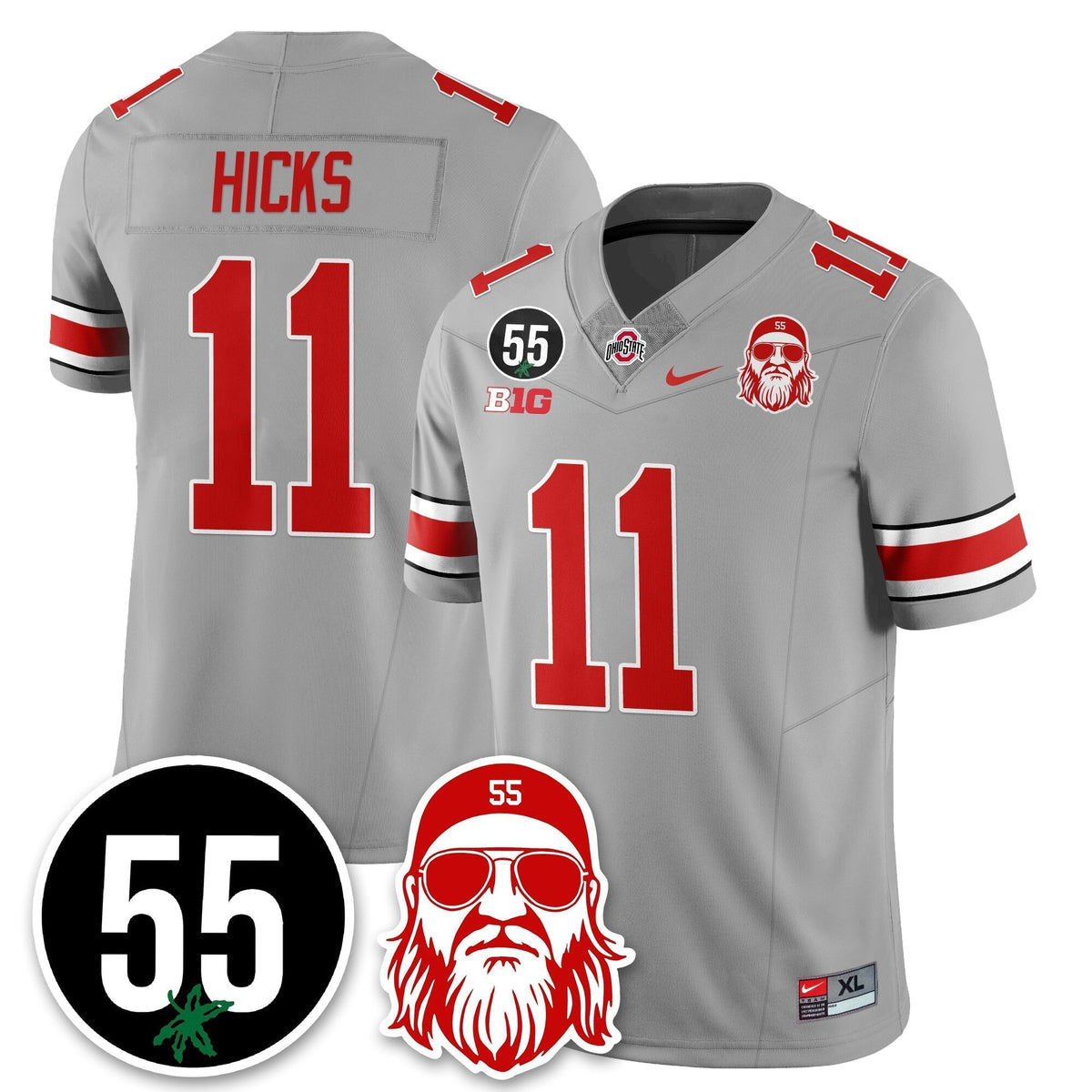OSU Vapor Limited Jersey - Nick Mangold Patch - Stitched