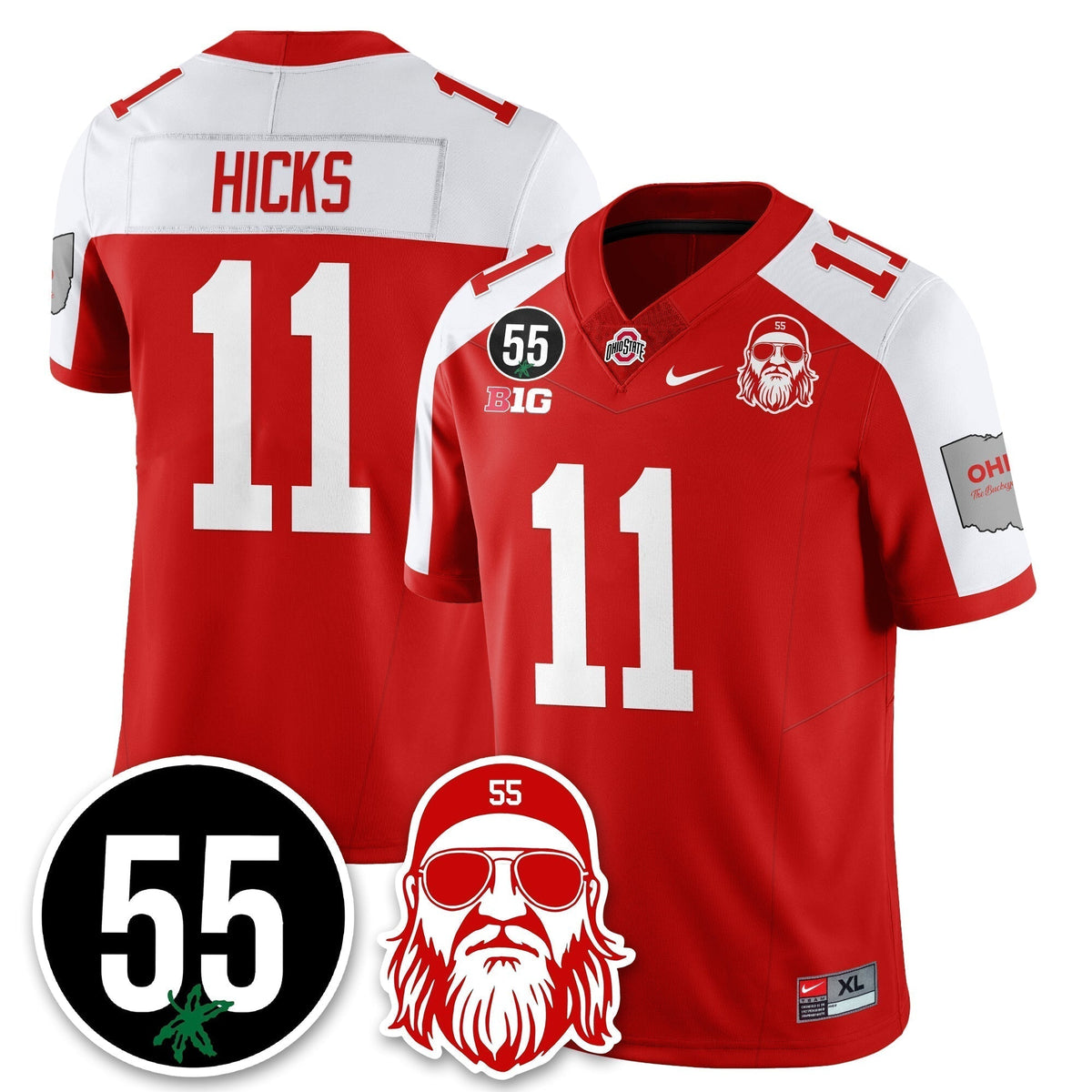 OSU Vapor Limited Jersey - Nick Mangold Patch - Stitched
