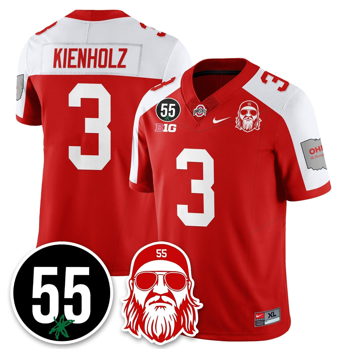 OSU Vapor Limited Jersey - Nick Mangold Patch - Stitched