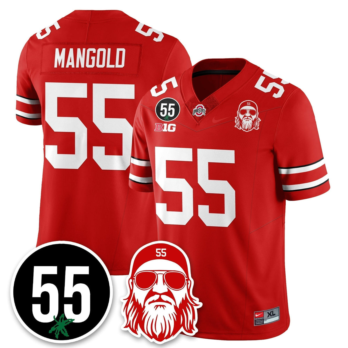 OSU Vapor Limited Jersey - Nick Mangold Patch - Stitched