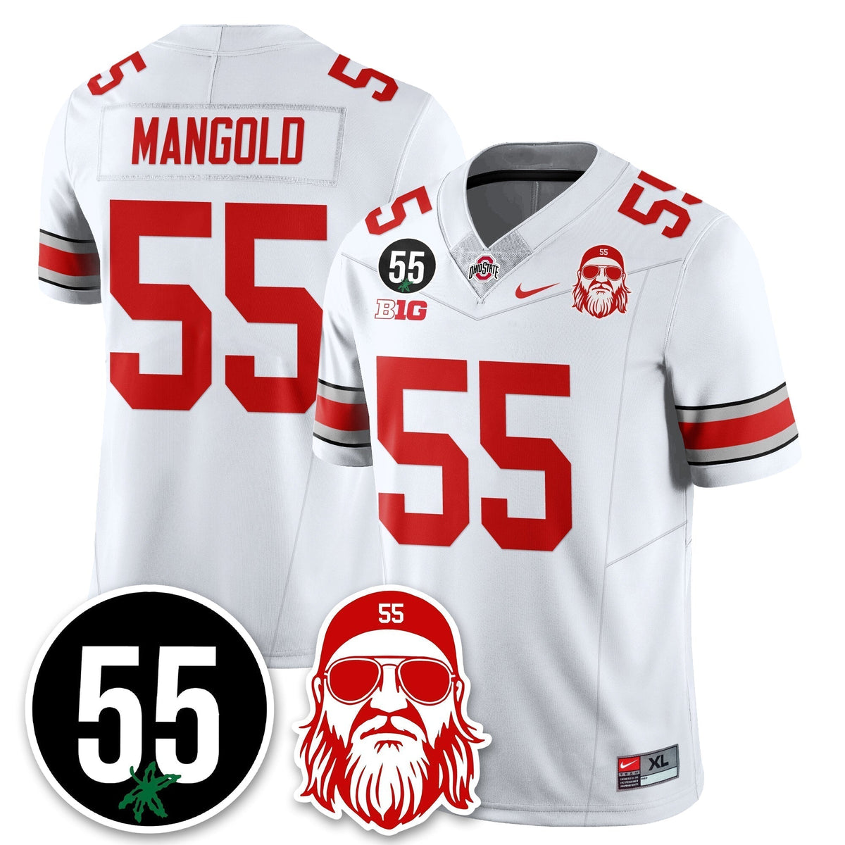 OSU Vapor Limited Jersey - Nick Mangold Patch - Stitched