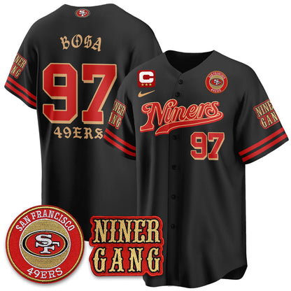 SF Born x Raised Baseball Jersey - Stitched