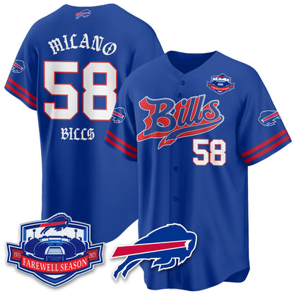 BUF Born x Raised Baseball Jersey - Stitched