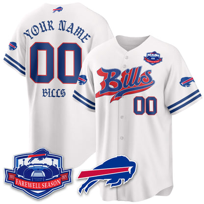 BUF Born x Raised Baseball Custom Jersey - Stitched