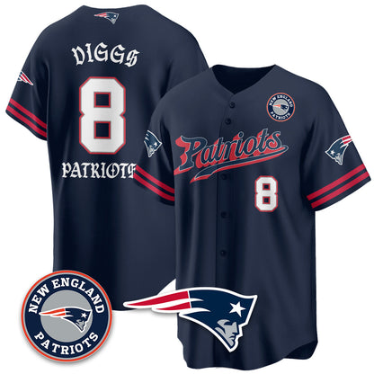 NE Born x Raised Baseball Jersey - Stitched