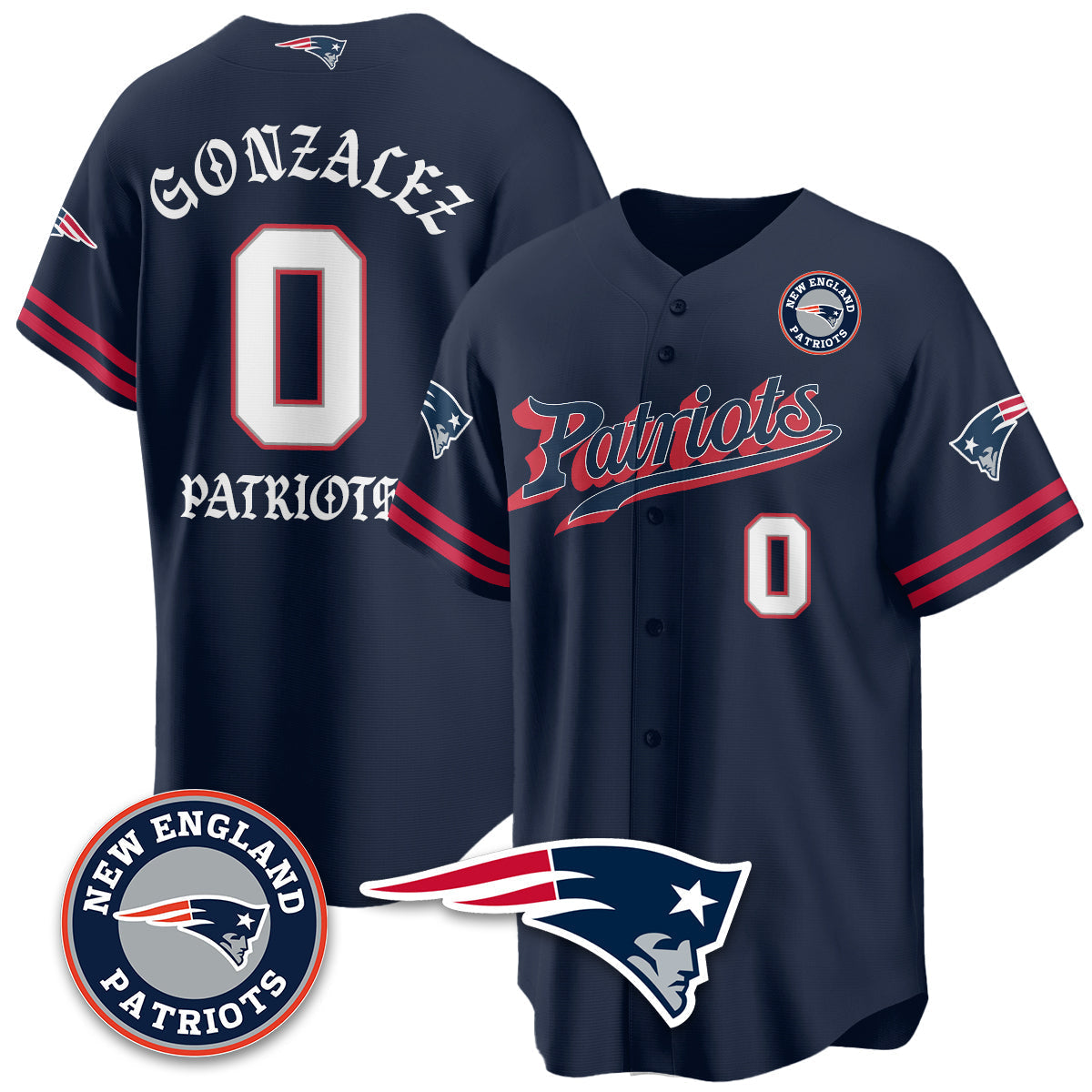 NE Born x Raised Baseball Jersey - Stitched