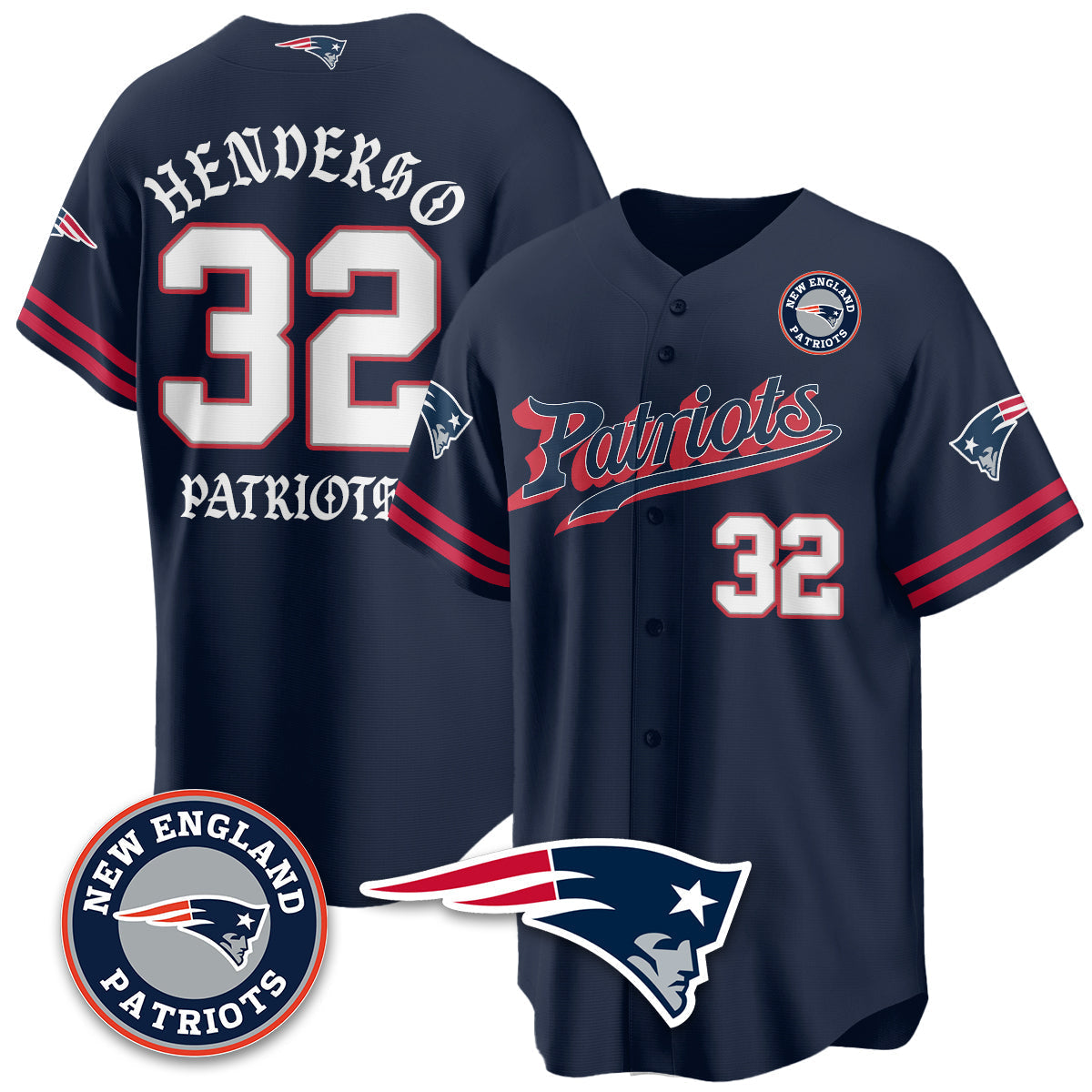 NE Born x Raised Baseball Jersey - Stitched