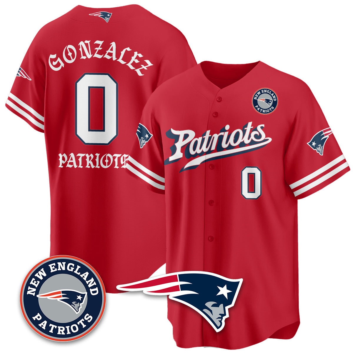 NE Born x Raised Baseball Jersey - Stitched