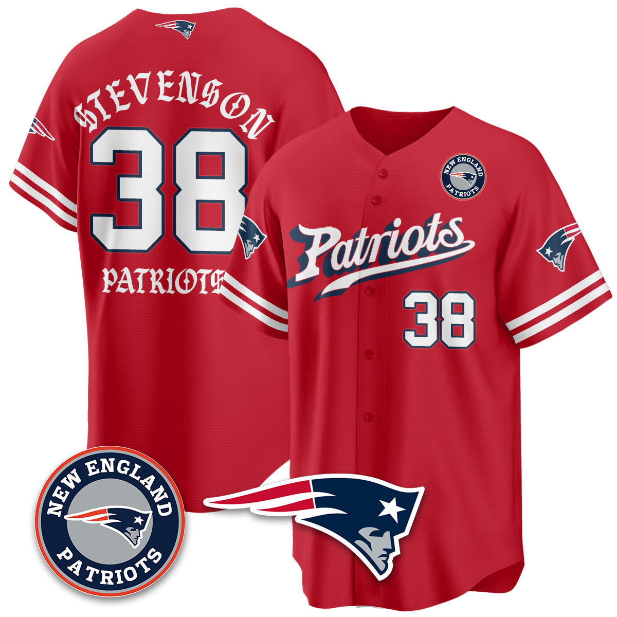NE Born x Raised Baseball Jersey - Stitched