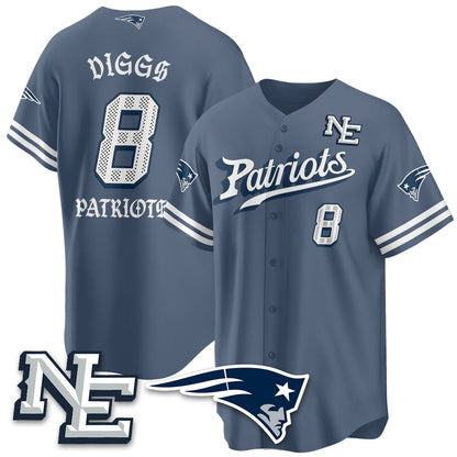 NE Born x Raised Baseball Jersey - Stitched