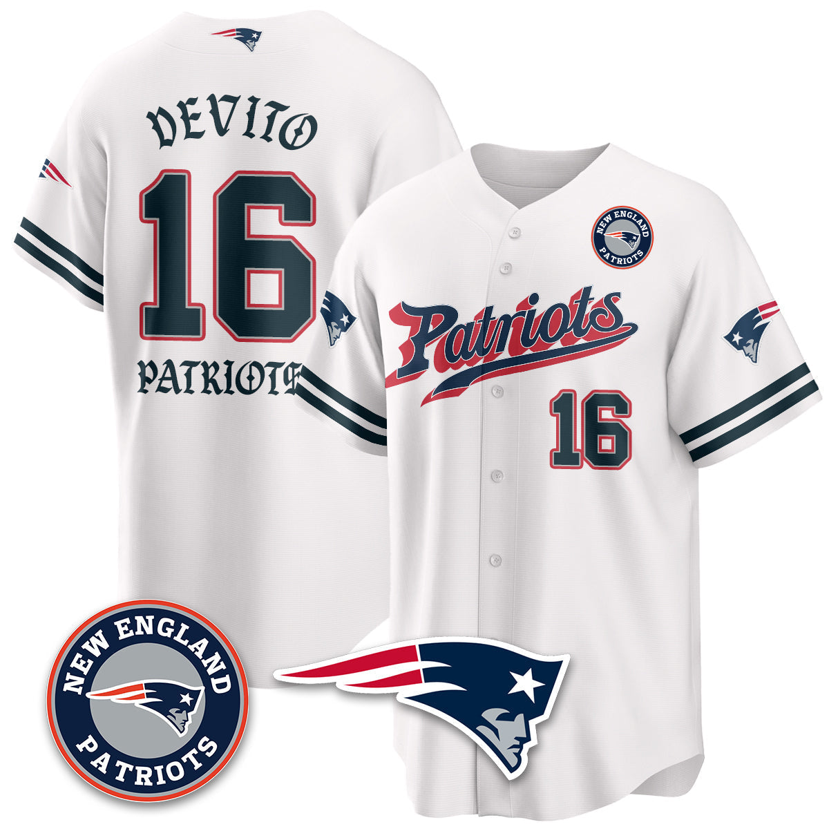 NE Born x Raised Baseball Jersey - Stitched