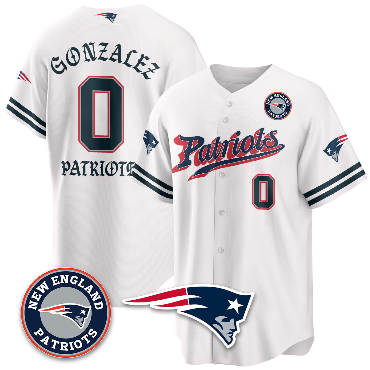 NE Born x Raised Baseball Jersey - Stitched