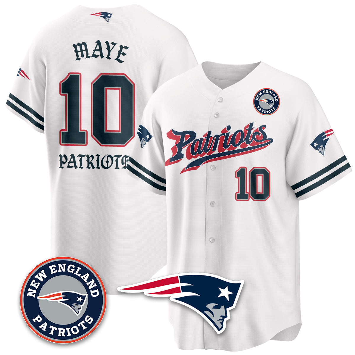 NE Born x Raised Baseball Jersey - Stitched