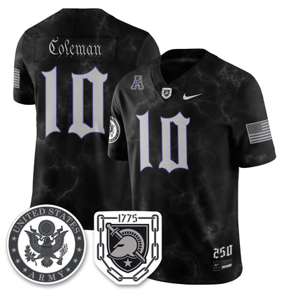 Army Black Knights Vapor Limited Jersey - 250 Years of Service and Sacrifice - Stitched