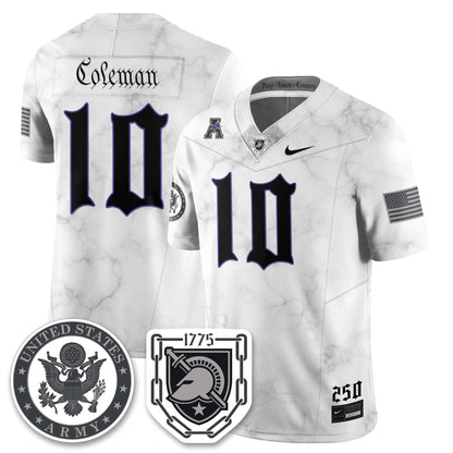 Army Black Knights Vapor Limited Jersey - 250 Years of Service and Sacrifice - Stitched