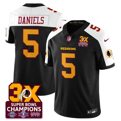 WAS 3-Time Champions Patch Vapor Limited Jersey - Stitched