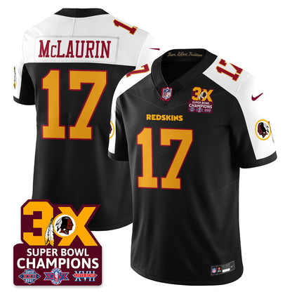 WAS 3-Time Champions Patch Vapor Limited Jersey - Stitched