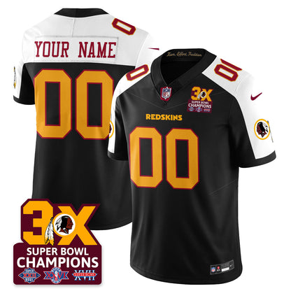 WAS 3-Time Champions Patch Vapor Limited Jersey - Stitched