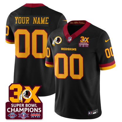 WAS 3-Time Champions Patch Vapor Limited Jersey - Stitched