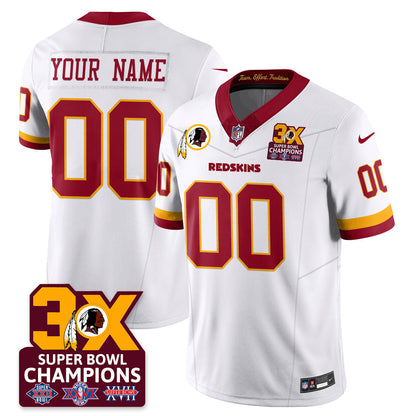 WAS 3-Time Champions Patch Vapor Limited Jersey - Stitched