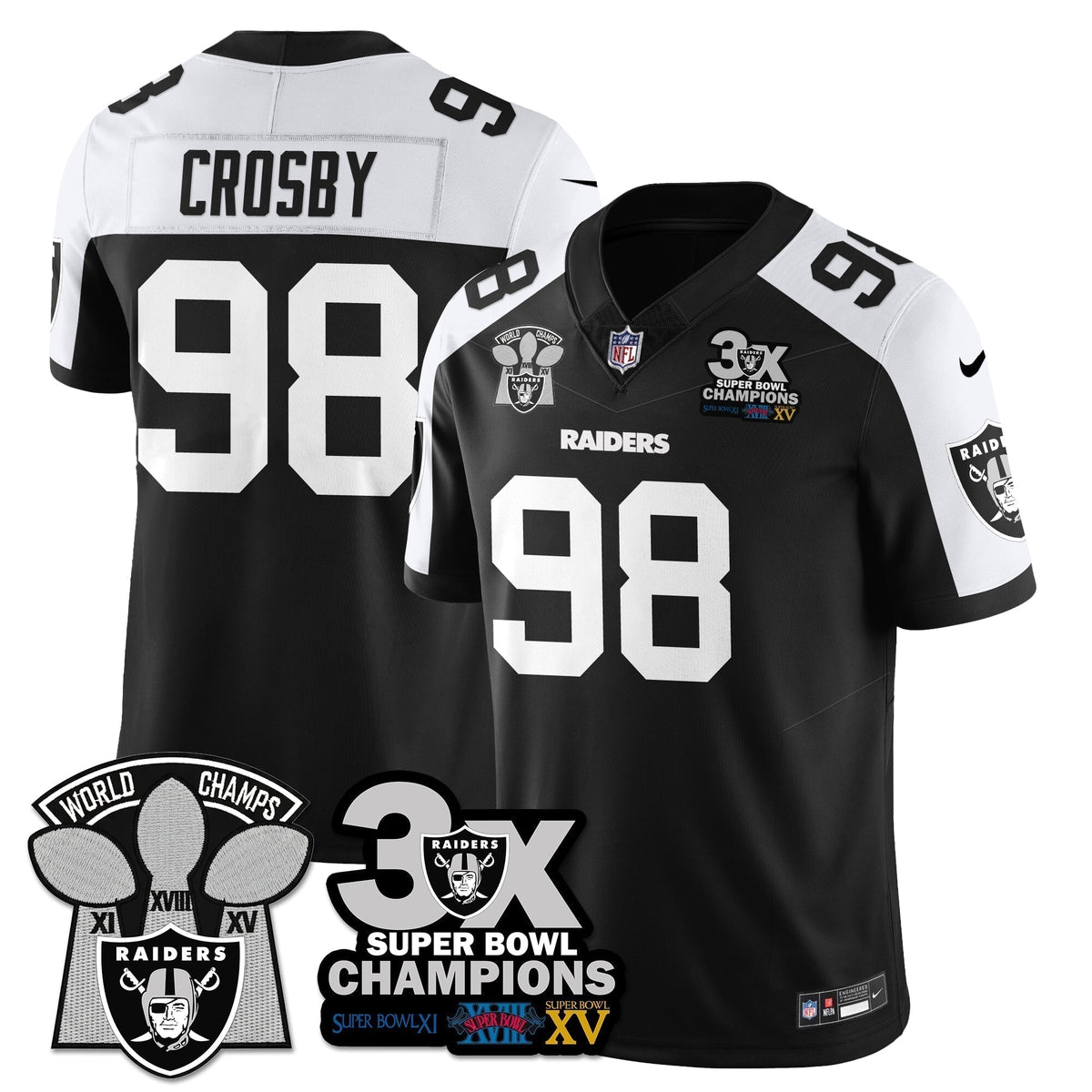 LVR 3-Time Champions Patch Vapor Limited Jersey - Stitched