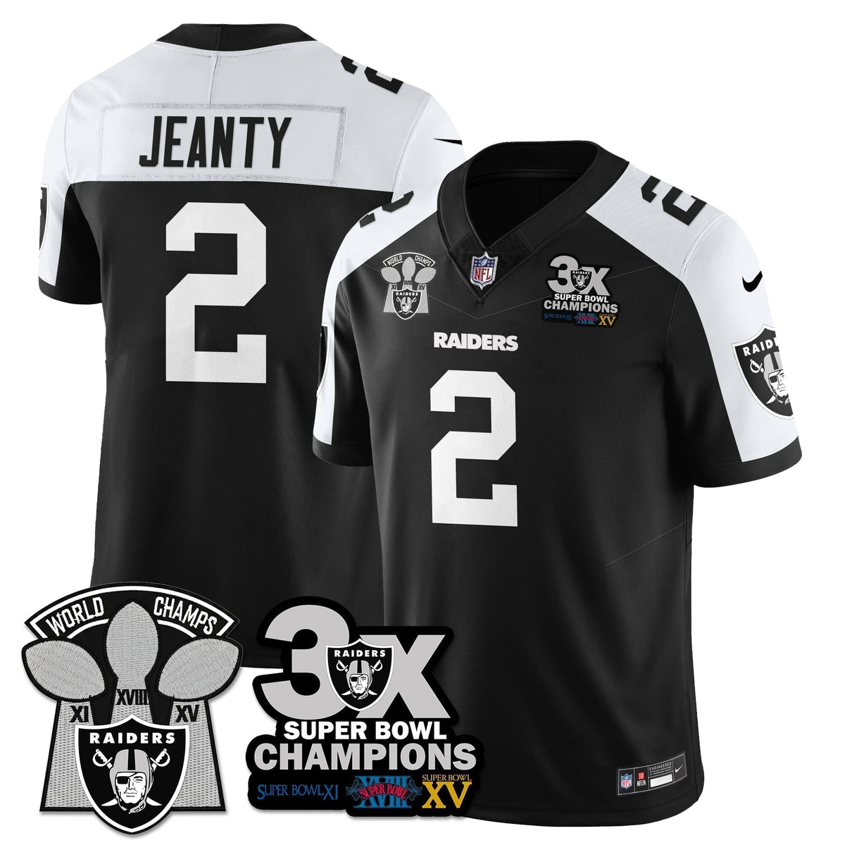 LVR 3-Time Champions Patch Vapor Limited Jersey - Stitched