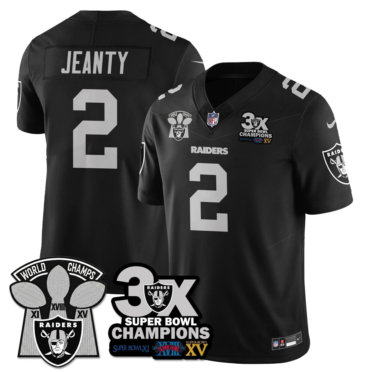 LVR 3-Time Champions Patch Vapor Limited Jersey - Stitched