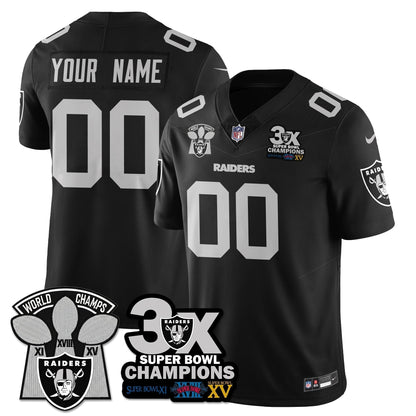 Custom LVR 3-Time Champions Patch Vapor Limited Jersey - Stitched