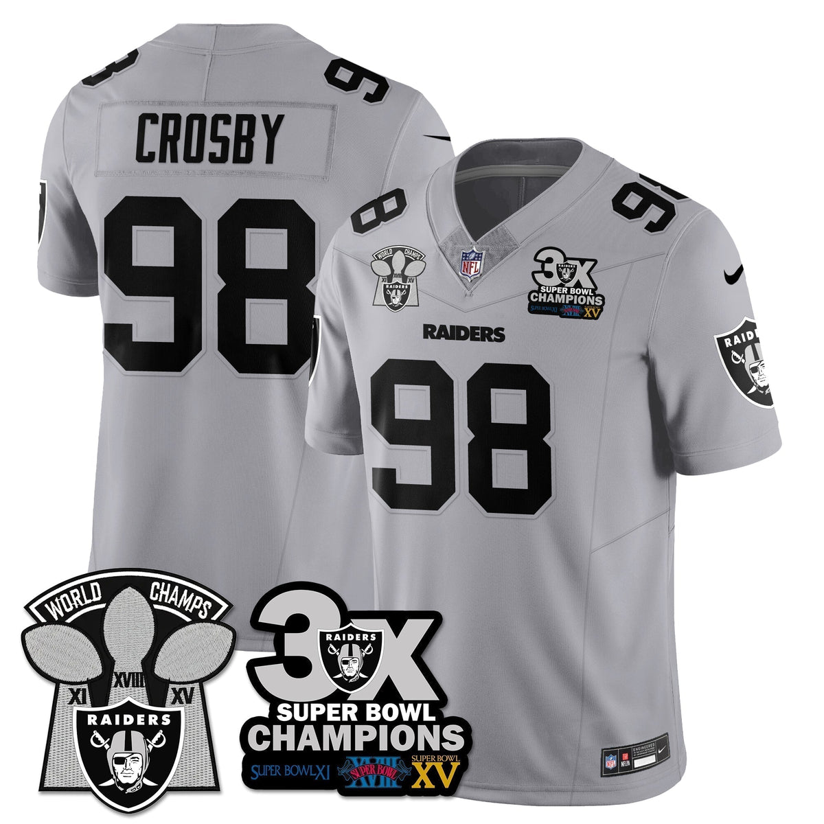 LVR 3-Time Champions Patch Vapor Limited Jersey - Stitched