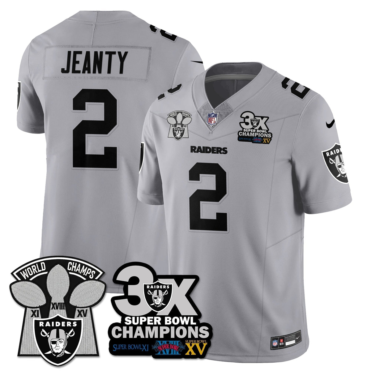 LVR 3-Time Champions Patch Vapor Limited Jersey - Stitched