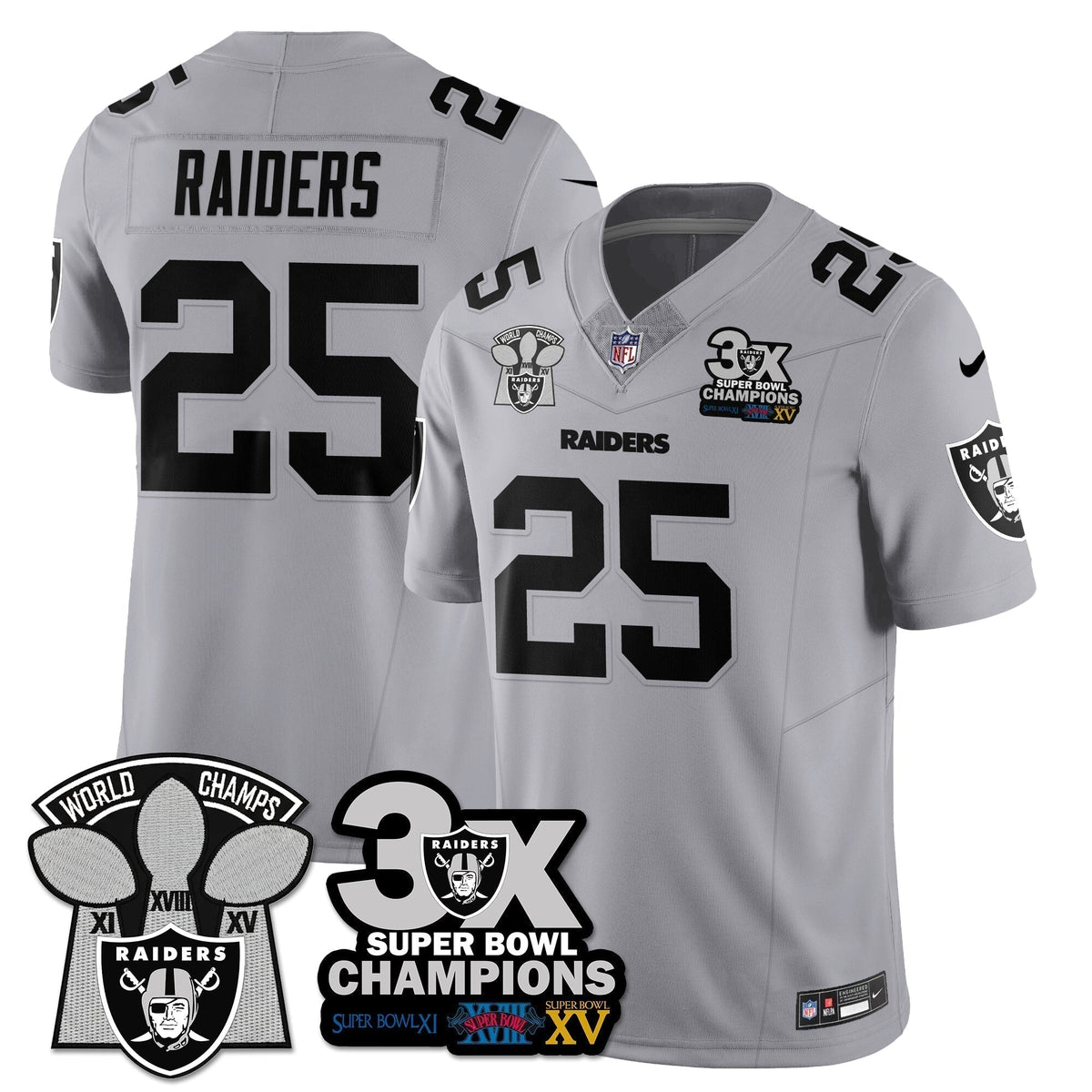 LVR 3-Time Champions Patch Vapor Limited Jersey - Stitched