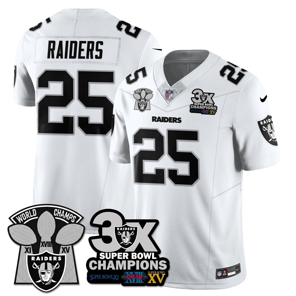 LVR 3-Time Champions Patch Vapor Limited Jersey - Stitched