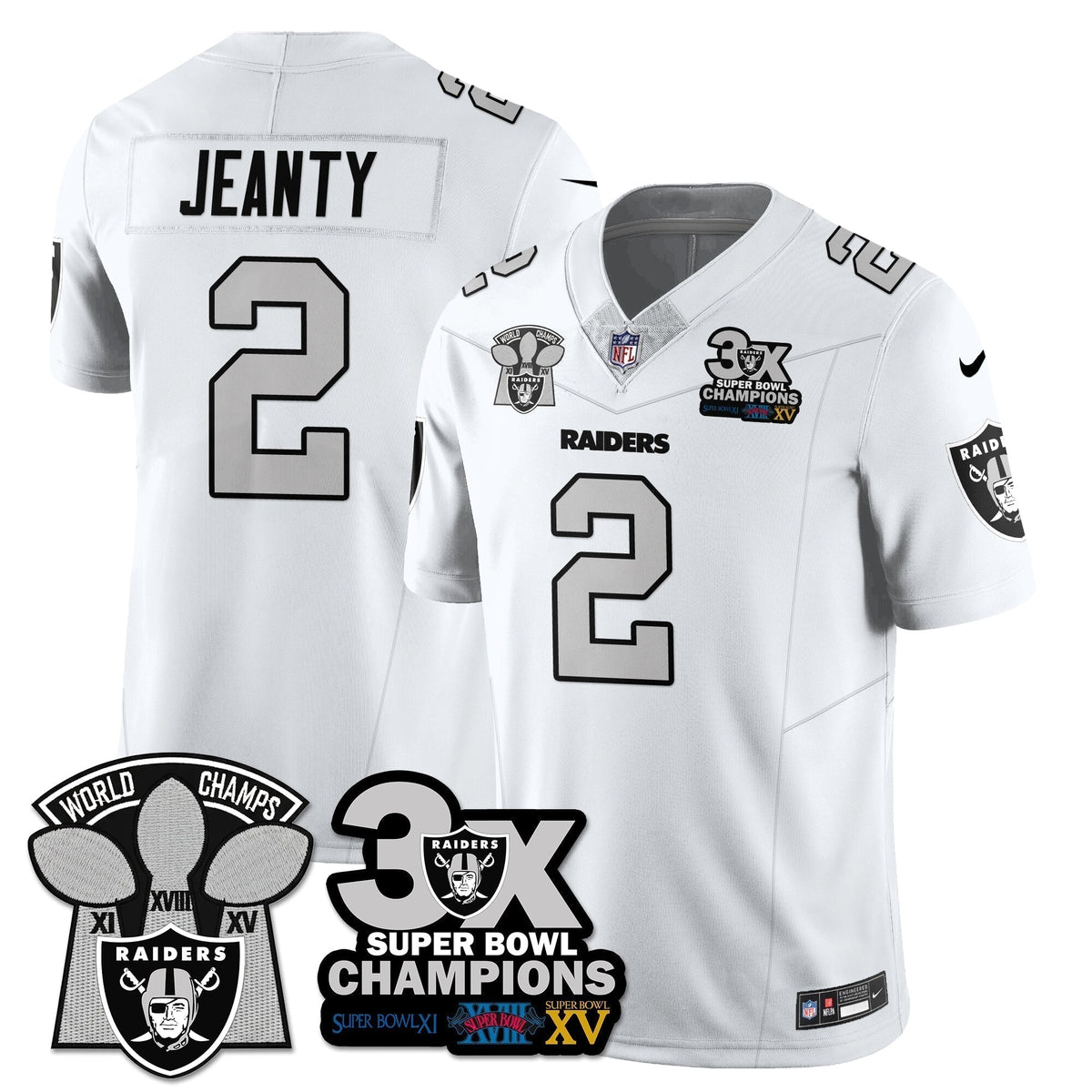 LVR 3-Time Champions Patch Vapor Limited Jersey - Stitched