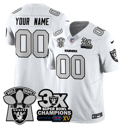 Custom LVR 3-Time Champions Patch Vapor Limited Jersey - Stitched