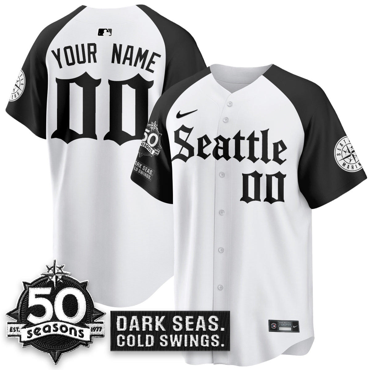 SEA 'Gothic Edition' Vapor Premier Limited Jersey - 50th Anniversary - Stitched