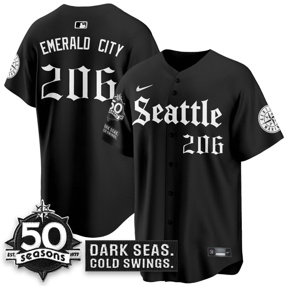 SEA 'Gothic Edition' Vapor Premier Limited Jersey - 50th Anniversary - Stitched