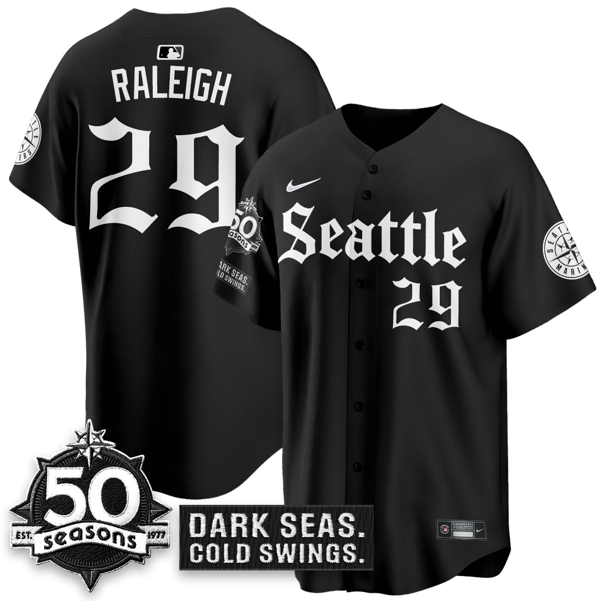 SEA 'Gothic Edition' Vapor Premier Limited Jersey - 50th Anniversary - Stitched