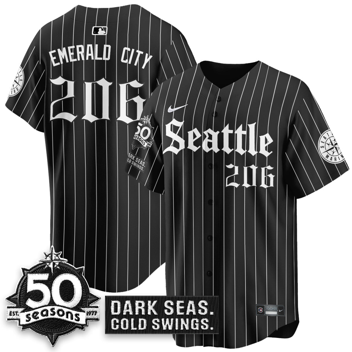 SEA 'Gothic Edition' Vapor Premier Limited Jersey - 50th Anniversary - Stitched