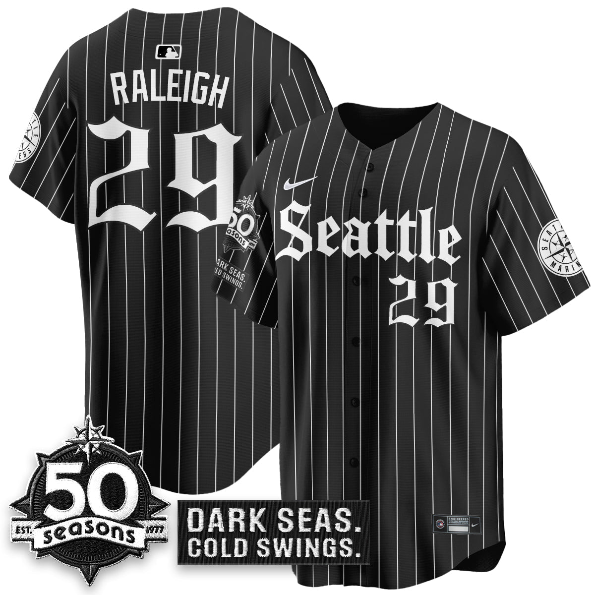 SEA 'Gothic Edition' Vapor Premier Limited Jersey - 50th Anniversary - Stitched