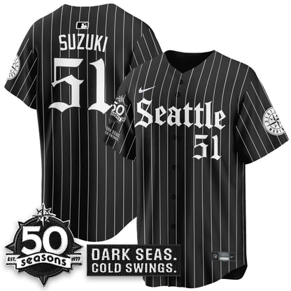 SEA 'Gothic Edition' Vapor Premier Limited Jersey - 50th Anniversary - Stitched