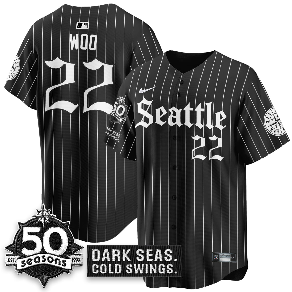 SEA 'Gothic Edition' Vapor Premier Limited Jersey - 50th Anniversary - Stitched