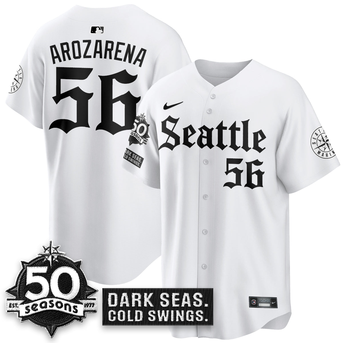 SEA 'Gothic Edition' Vapor Premier Limited Jersey - 50th Anniversary - Stitched