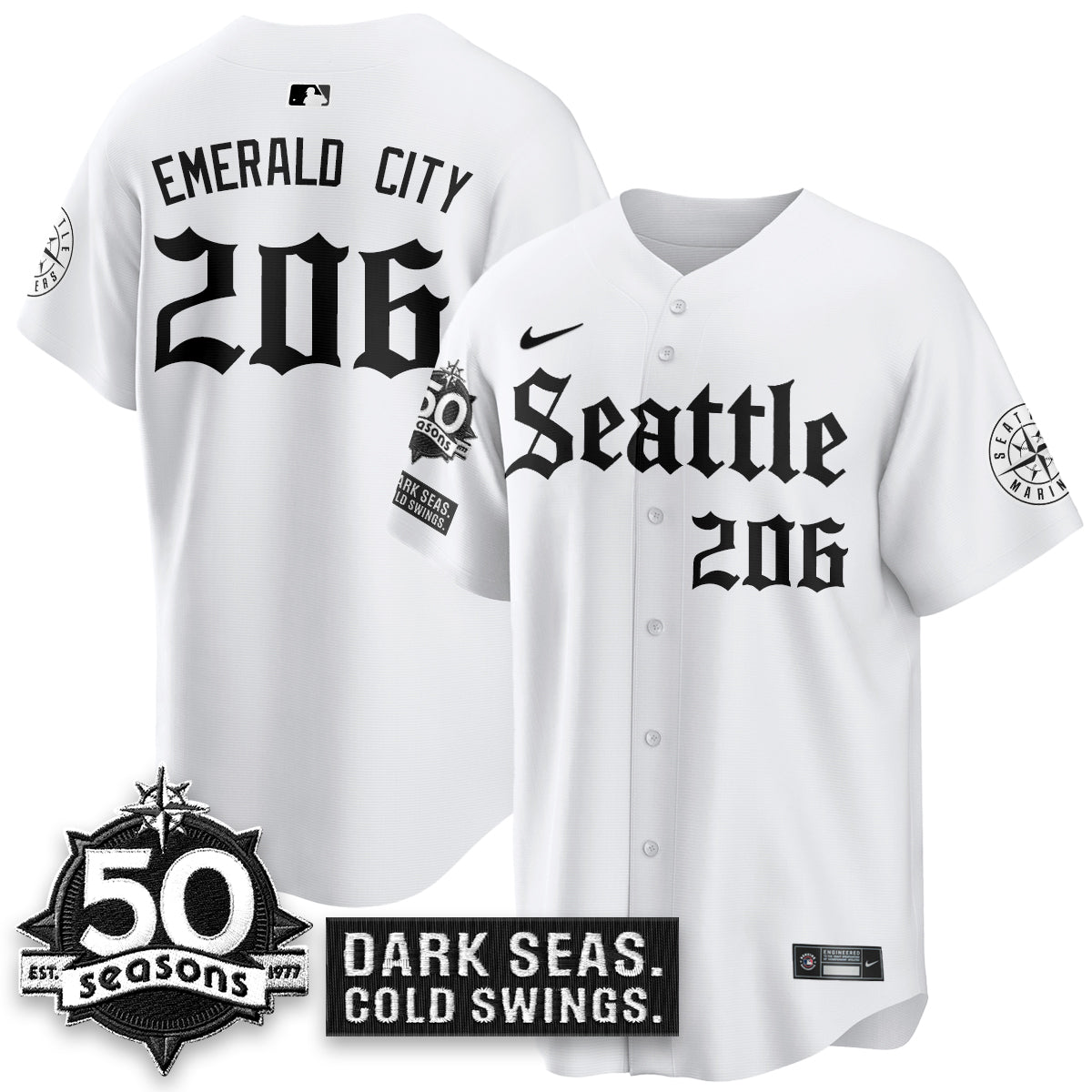 SEA 'Gothic Edition' Vapor Premier Limited Jersey - 50th Anniversary - Stitched
