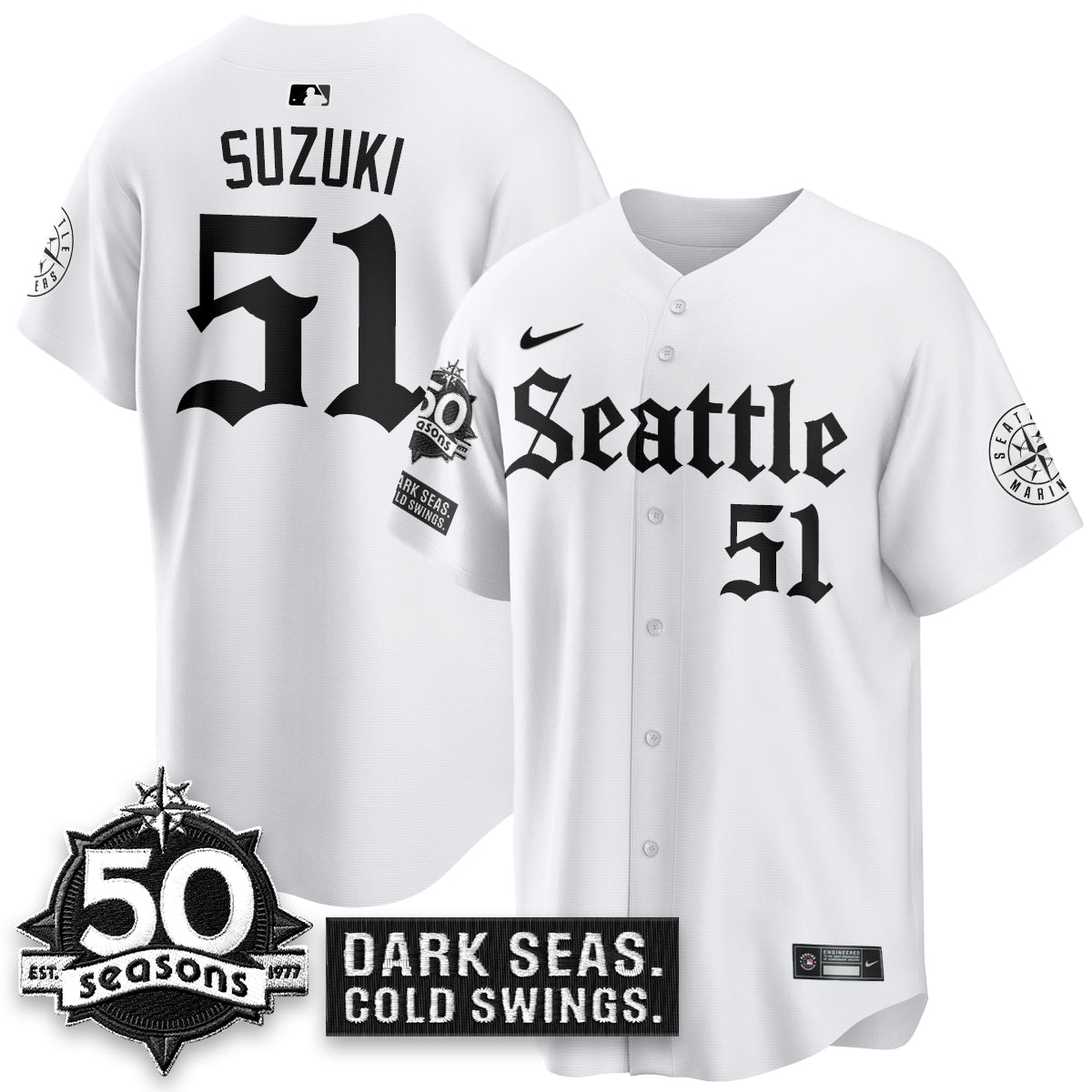 SEA 'Gothic Edition' Vapor Premier Limited Jersey - 50th Anniversary - Stitched