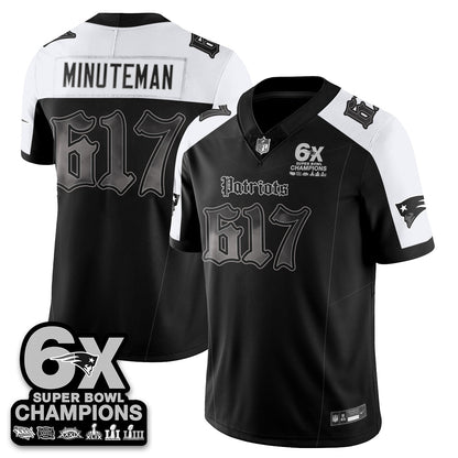 NE 'Dark Gothic' Vapor Limited Jersey - 6-Time Champions - Stitched