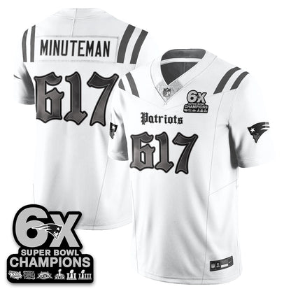NE 'Dark Gothic' Vapor Limited Jersey - 6-Time Champions - Stitched