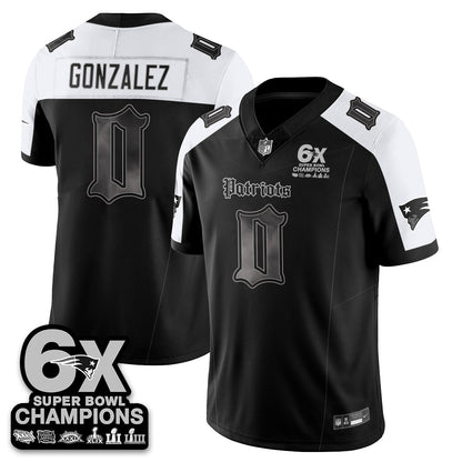 NE 'Dark Gothic' Vapor Limited Jersey - 6-Time Champions - Stitched